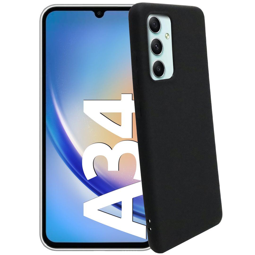 smart engineered Soft-Cover for Galaxy A34 matte black